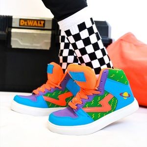 Rugrats Chuckie cartoon inspired kid sneakers